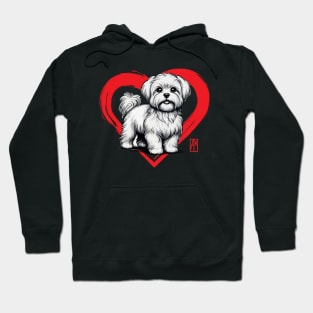 I Love My Maltese - I Love my dog - Enchanting dog Hoodie